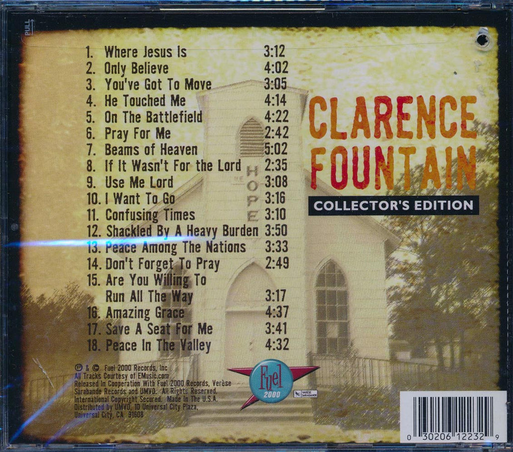 Clarence Fountain - Collector's Edition (marked/ltd stock) Music CD