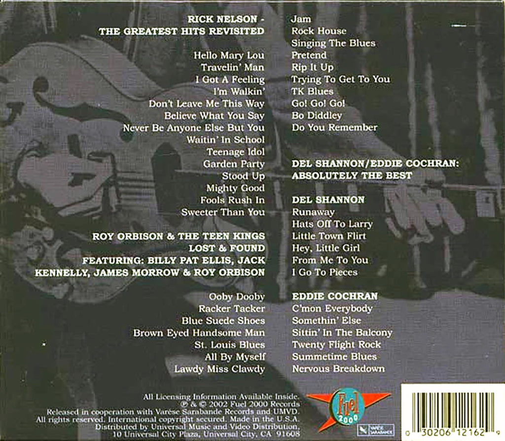 Rick Nelson, Del Shannon, Eddie Cochran, Etc. - Rock N Roll Box (43 tracks) (3xCD) Music CD