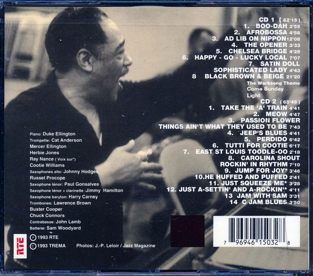 Duke Ellington & His Orchestra - En Concert Avec Europe 1: Theater Des Champs Elysees 29-30 Janvier 1965 (22 tracks) (2xCD) Music CD