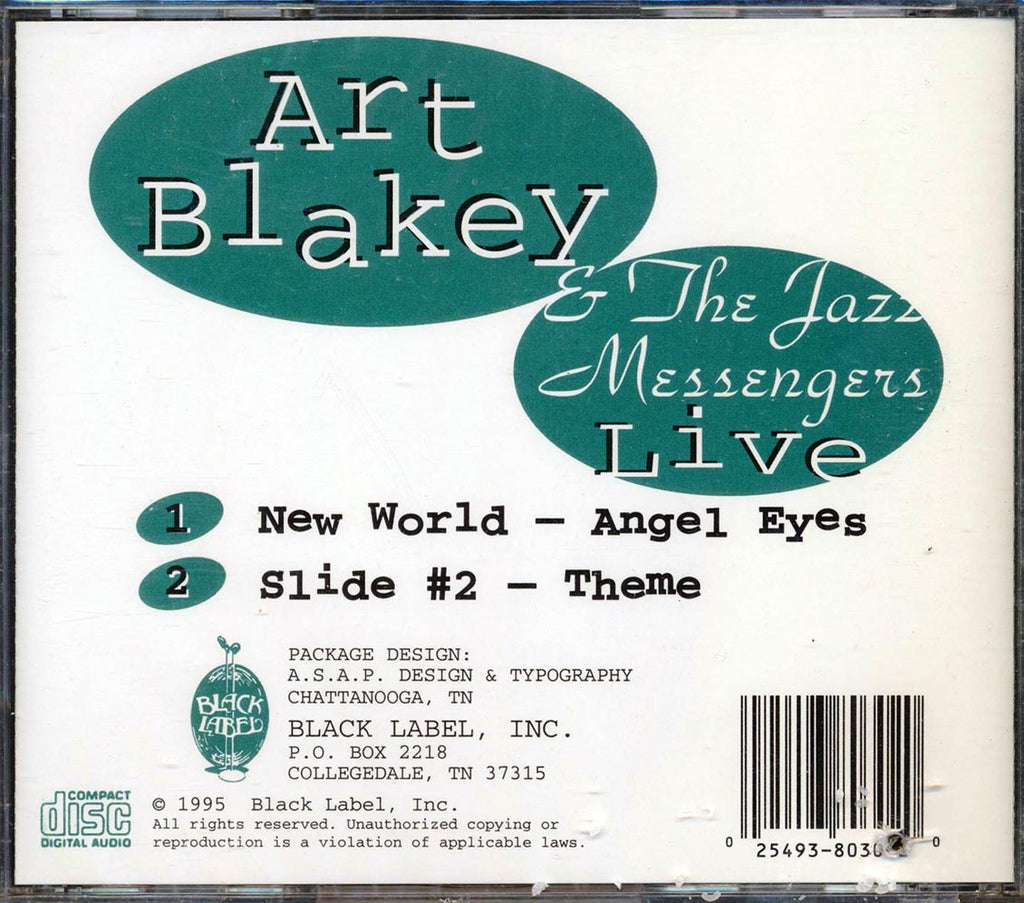 Art Blakey & The Jazz Messengers - Live (marked/ltd stock) Music CD