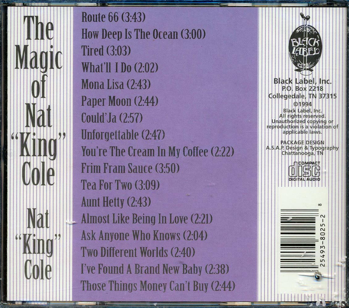 Nat King Cole - The Magic Of Nat King Cole (marked/ltd stock) Music CD
