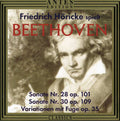 Beethoven / Hoericke,freidrich - Friedrich Horicke Plays Pn Son Nos 28 & 30 - Music CD