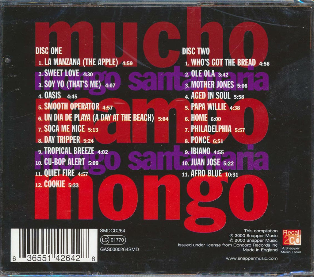 Mongo Santamaria - Mucho Mambo Mongo (23 tracks) (2xCD) Music CD