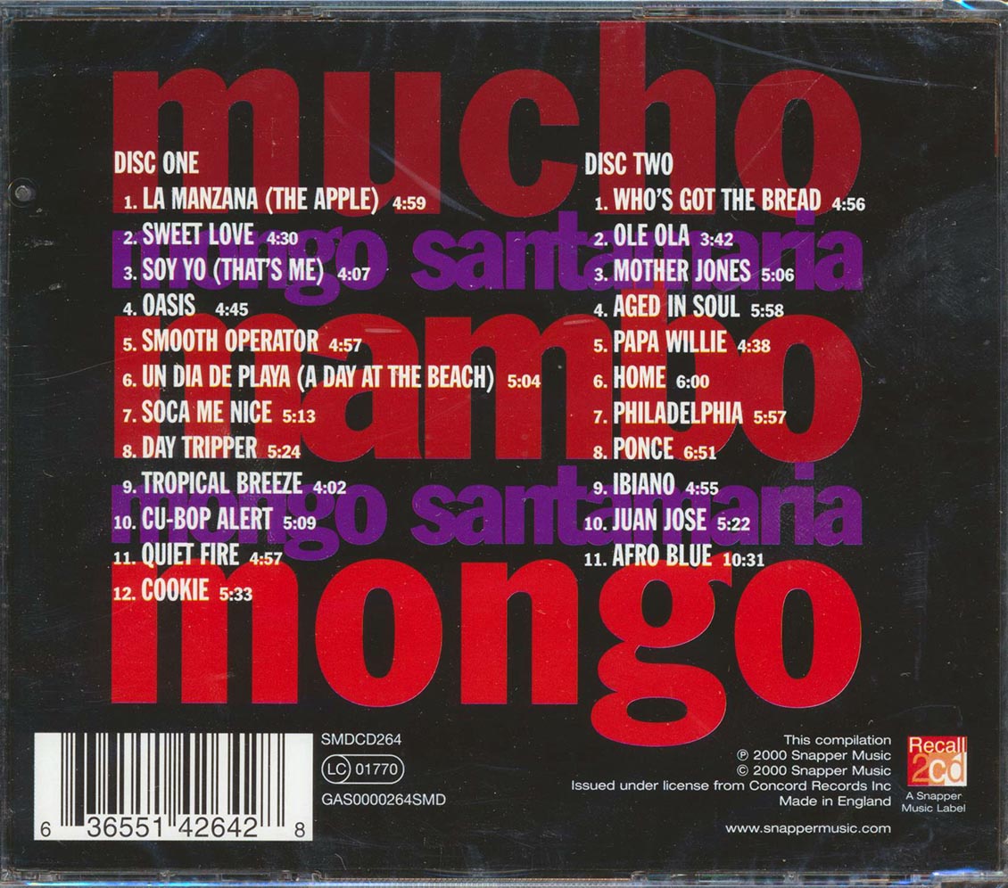 Mongo Santamaria - Mucho Mambo Mongo (23 tracks) (2xCD) Music CD