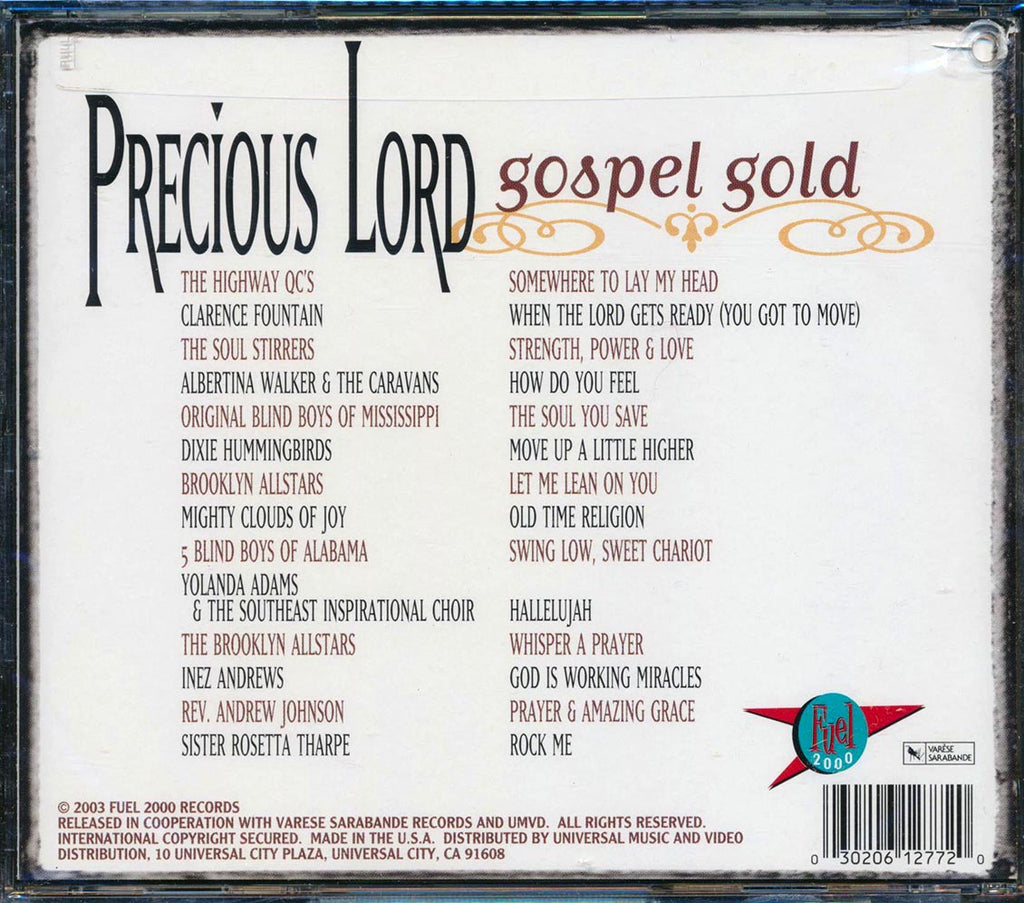 Yolanda Adams, Blind Boys Of Mississippi, Dixie Hummingbirds, Etc. - Precious Lord: Gospel Gold (marked/ltd stock) Music CD
