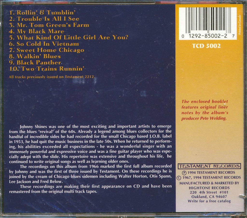 The Johnny Shines Band - Masters Of Modern Blues (marked/ltd stock) Music CD
