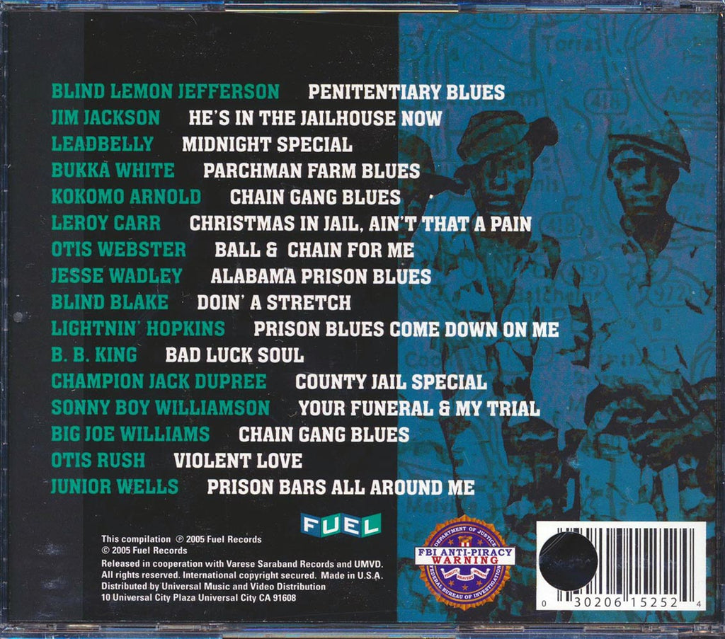 BB King, Junior Wells, Blind Blake, Big Joe Williams, Blind Lemon Jefferson - Penitentiary Blues: Songs To Do Hard Time By (marked/ltd stock) Music CD