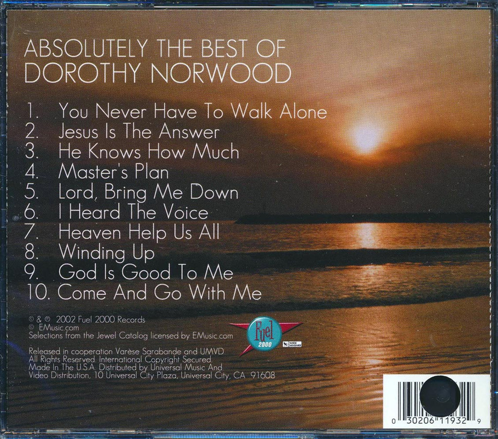 Dorothy Norwood - Absolutely The Best Of Dorothy Norwood (marked/ltd stock) Music CD