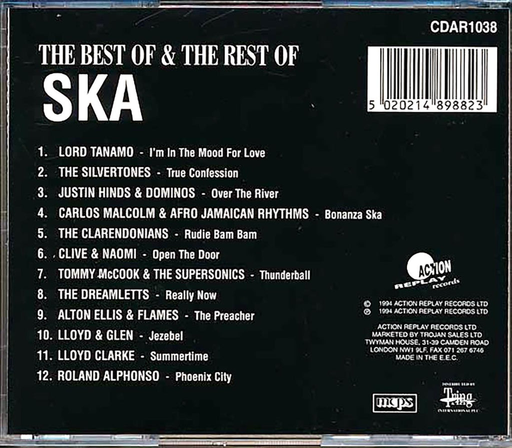 Roland Alphonso, Tommy McCook, Justin Hinds, Carlos Malcolm, Clarendonians, Etc. - The Best Of & The Rest Of Ska Music CD