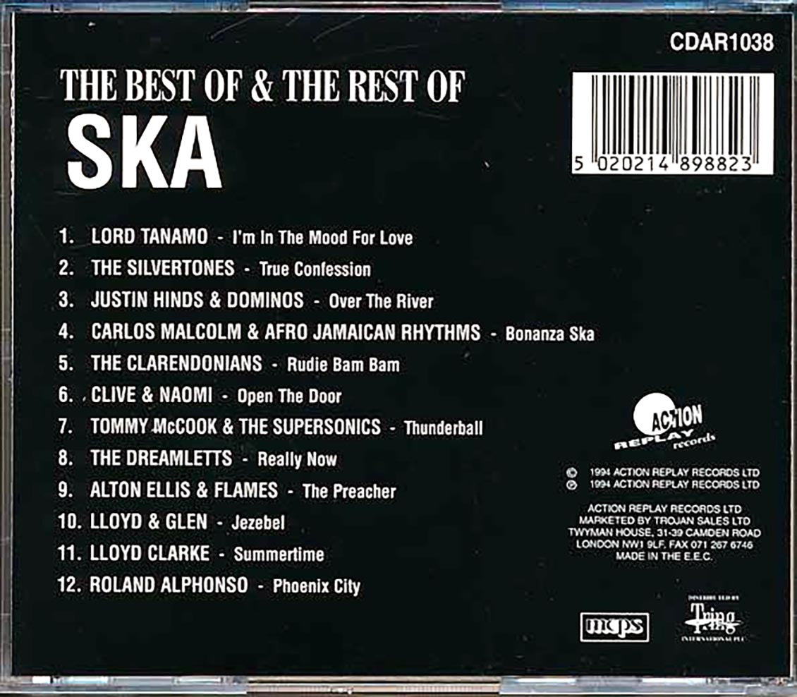 Roland Alphonso, Tommy McCook, Justin Hinds, Carlos Malcolm, Clarendonians, Etc. - The Best Of & The Rest Of Ska Music CD