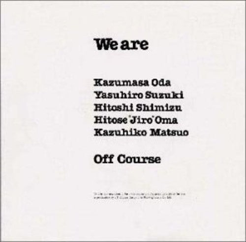 Off Course - We Are - Music CD