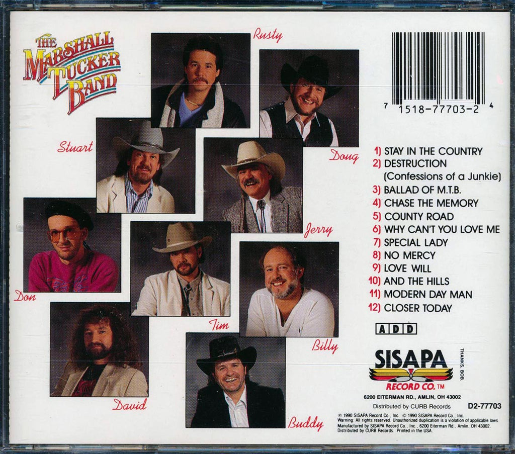 The Marshall Tucker Band - Southern Spirit (marked/ltd stock) Music CD