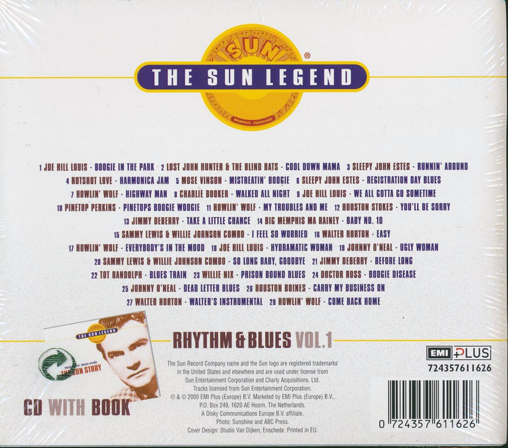 Howlin' Wolf, Joe Hill Louis, Big Memphis Ma Rainey, Etc. - The Sun Legend: Rhythm & Blues Volume 1 Music CD
