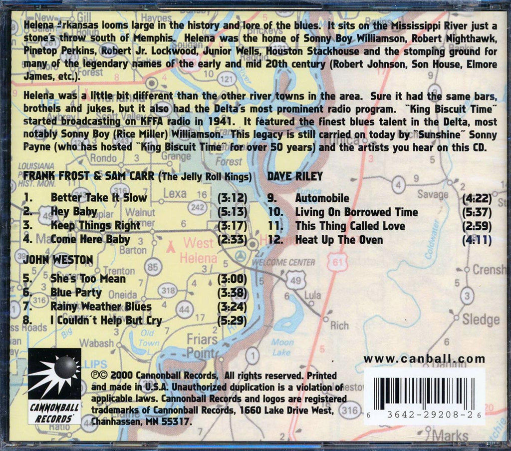 Frank Frost, Sam Carr - Blues Across America: The Helena Scene (marked/ltd stock) Music CD