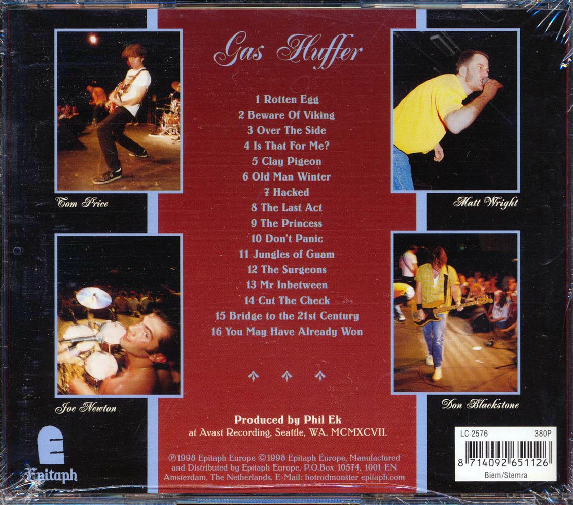 Gas Huffer - Just Beautiful Music Music CD
