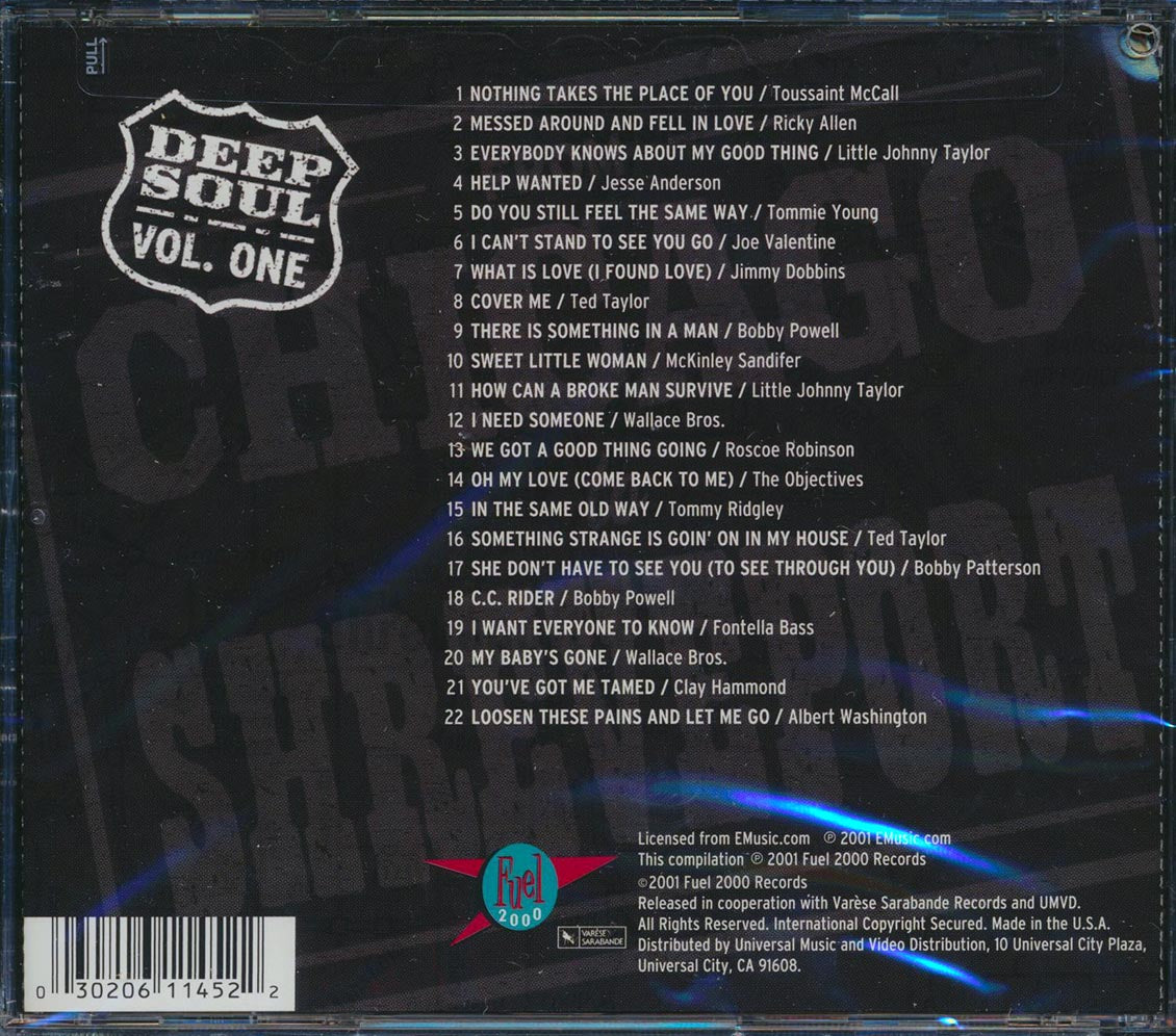 Toussant McCall, Ricky Allen, Little Johnny Taylor, Etc. - From Chicago To Shreveport: Deep Soul Volume 1 (22 tracks) (marked/ltd stock) (remastered) Music CD