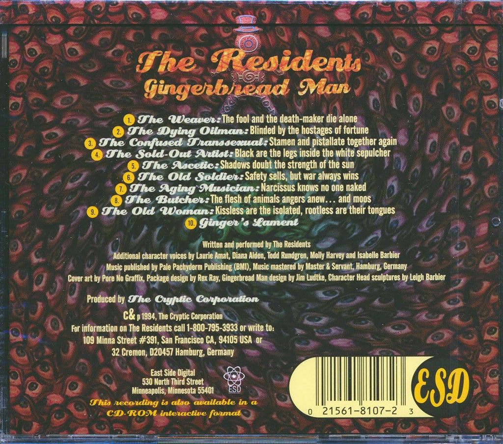 The Residents - Gingerbread Man (marked/ltd stock) Music CD