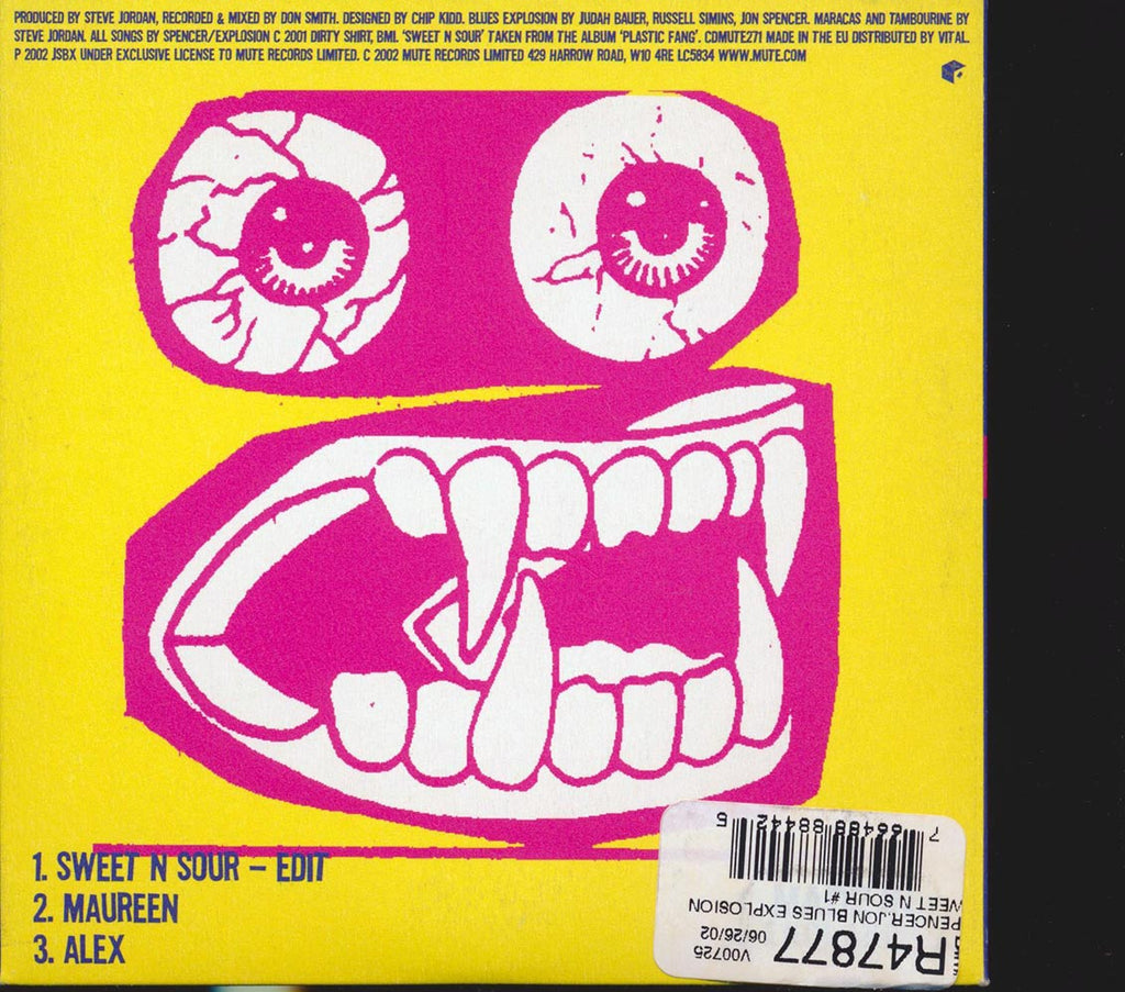 Jon Spencer Blues Explosion - Sweet N Sour (3 Track EP) Music CD