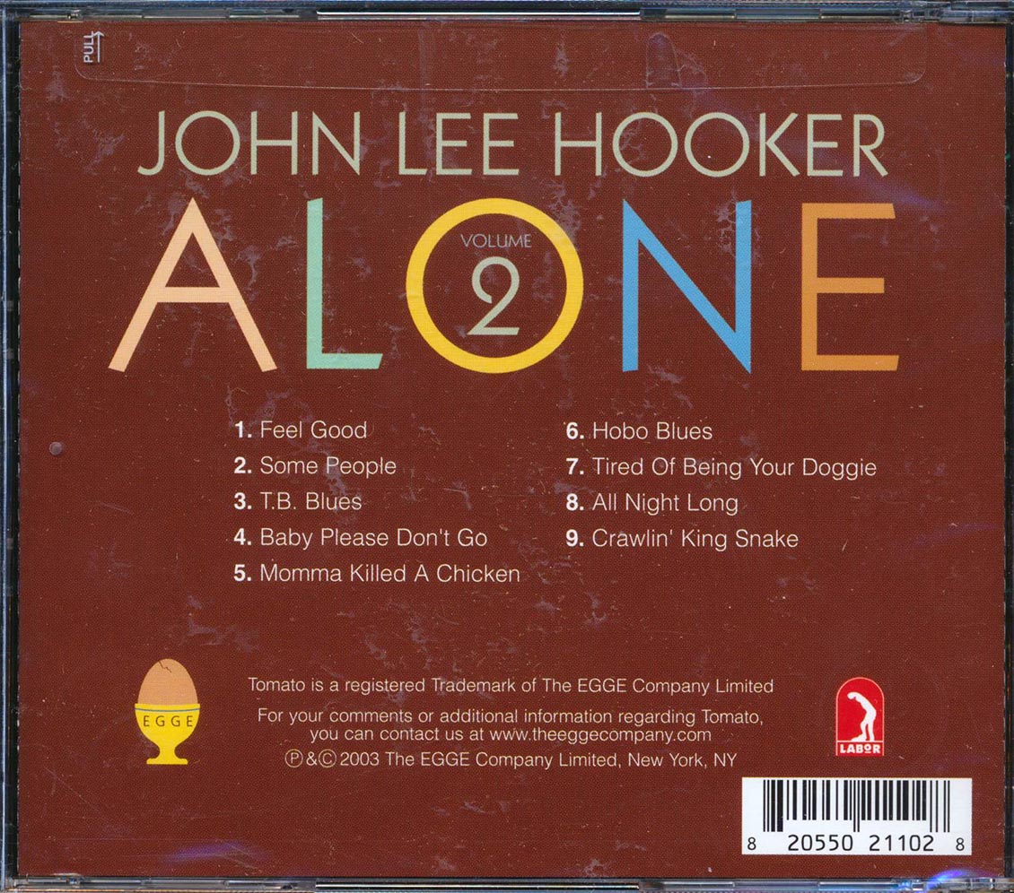 John Lee Hooker - Alone Volume 2 Music CD