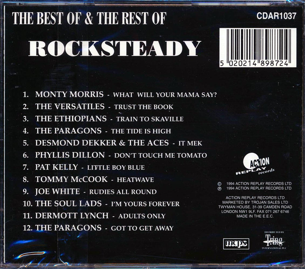 Desmond Dekker, Phyllis Dillon, The Ethiopians, Monty Morris, The Paragons, Etc. - The Best Of & The Rest Of Rock Steady Music CD