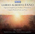 Fano / Duo Komma / Costa / Farinelli - Complete Works For Violin & Piano - Music CD