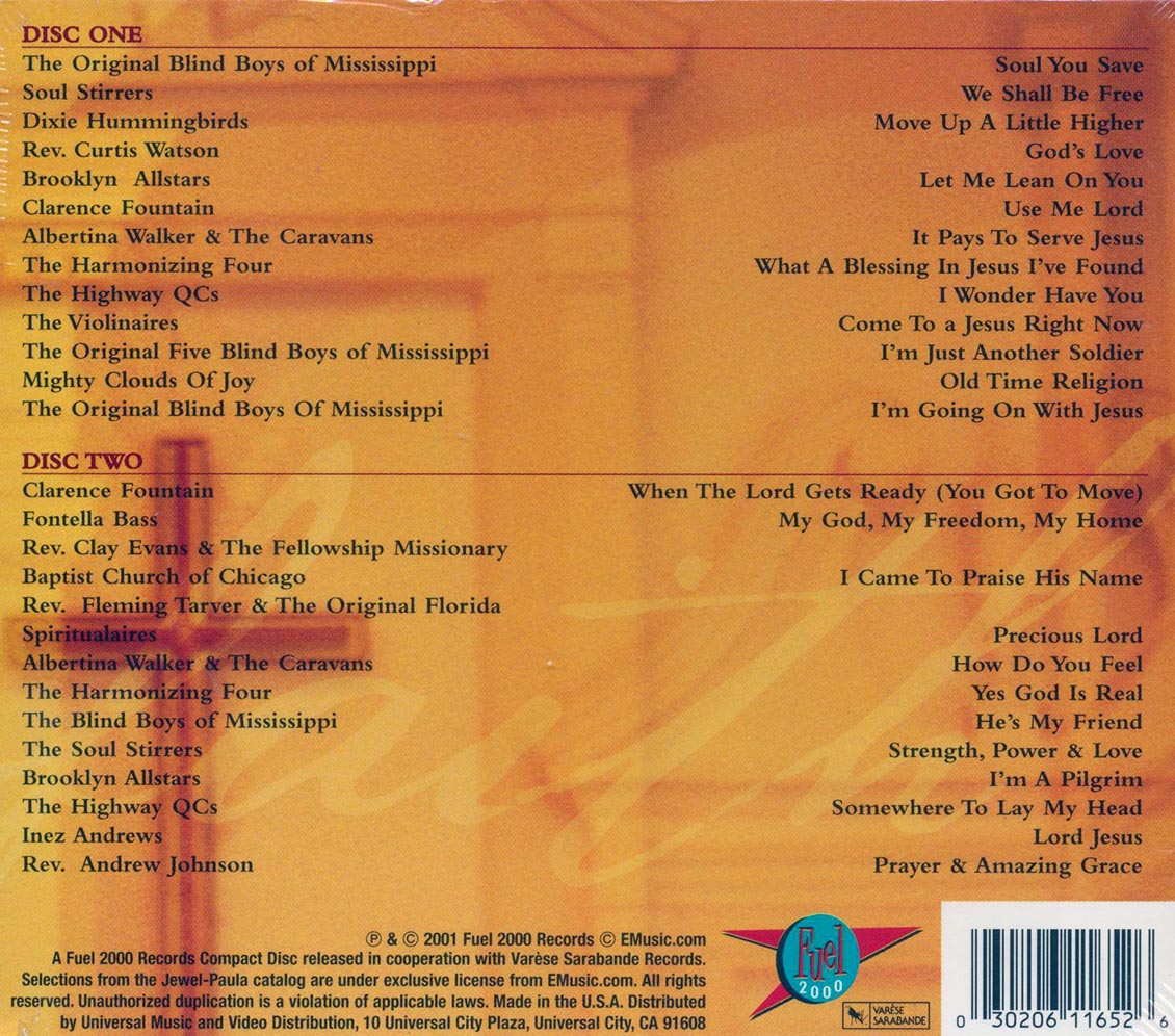 Soul Stirrers, The Blind Boys Of Mississippi, Dixie Hummingbirds, Etc. - Faith In Our Lord: The Best Of Gospel (27 tracks) (2xCD) (marked/ltd stock) Music CD