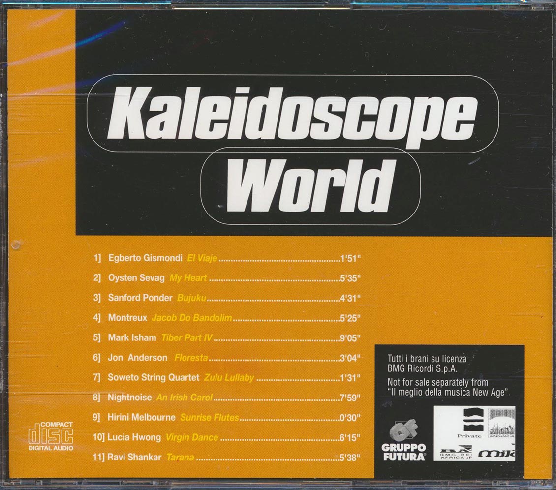 Jon Anderson, Nightnoise, Ravi Shankar, Etc. - Kaleidoscope World Music CD
