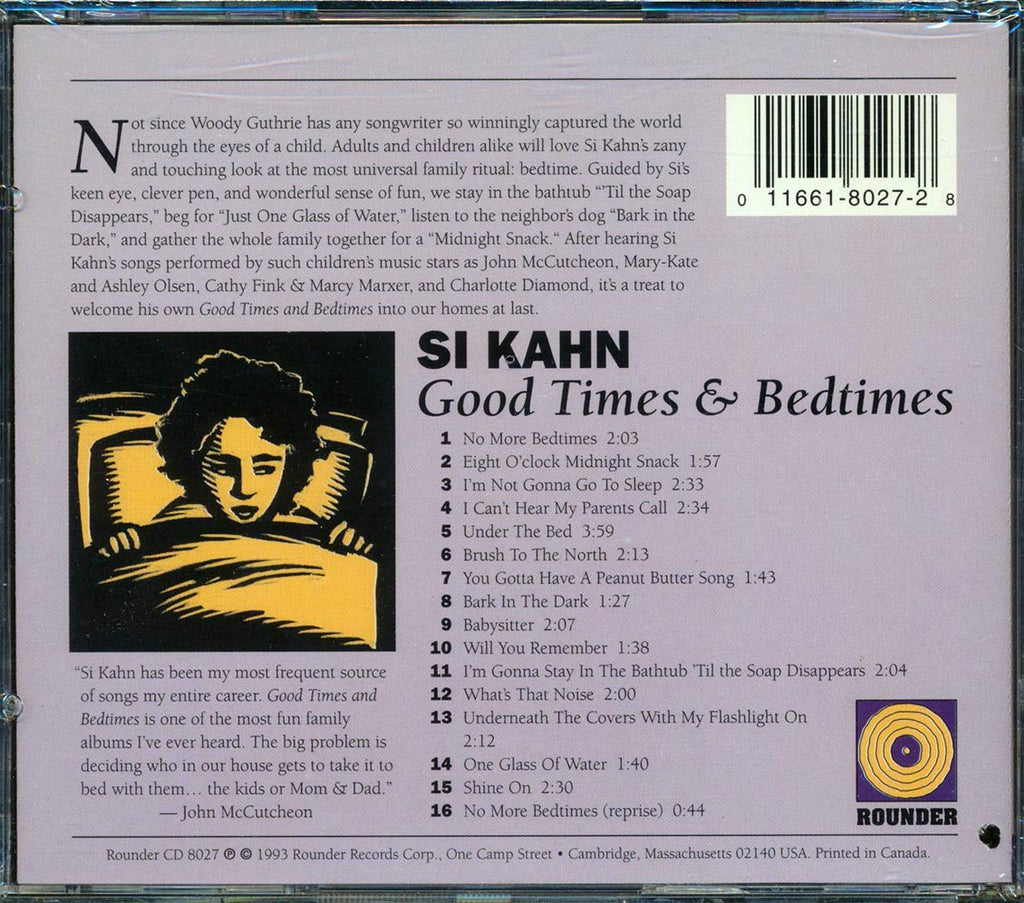 Si Kahn - Good Times And Bedtimes (incl. large booklet) Music CD