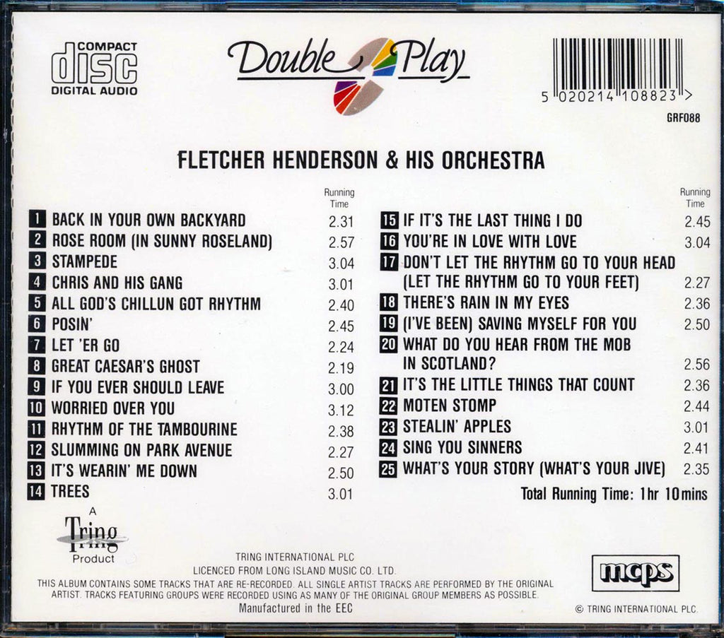 Fletcher Henderson & His Orchestra - Fletcher Henderson & His Orchestra (25 tracks) Music CD