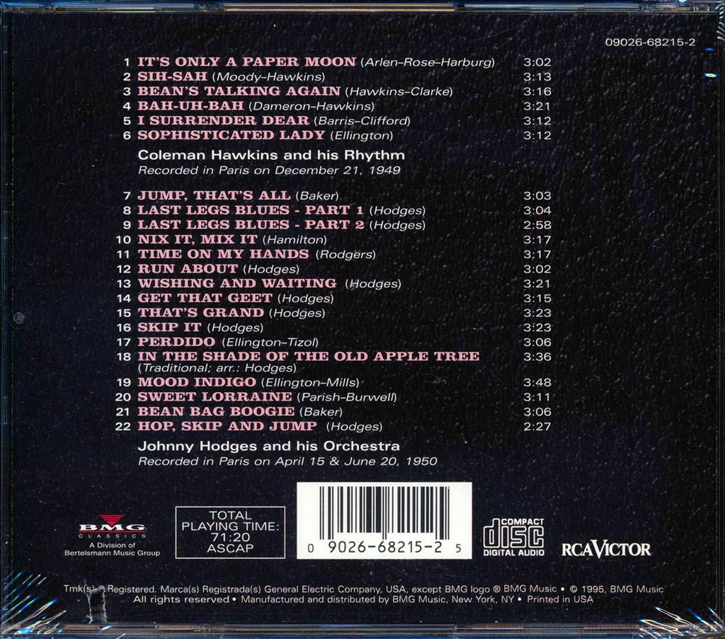 Coleman Hawkins, Johnny Hodges - In Paris (22 tracks) (marked/ltd stock) Music CD