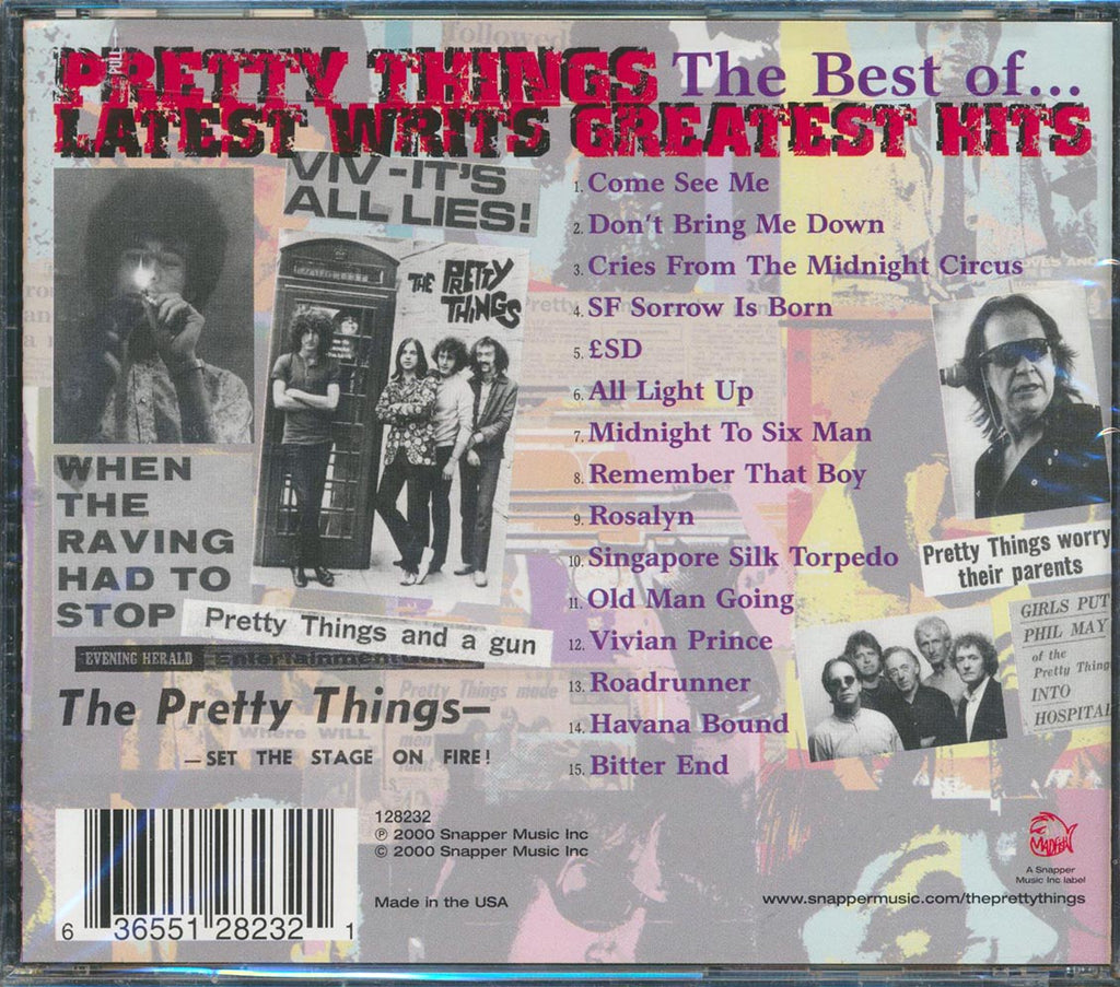 Pretty Things - Latest Writs: The Best Of Music CD