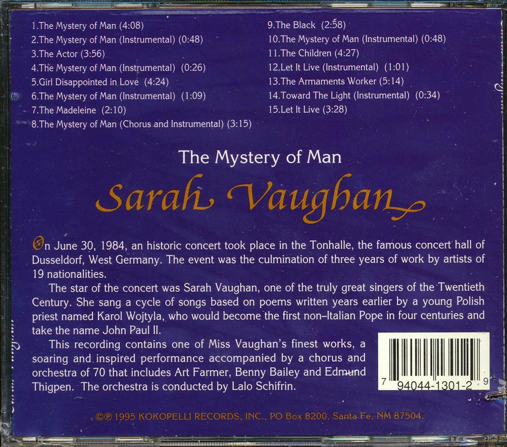 Sarah Vaughan - The Mystery Of Man (marked/ltd stock) Music CD