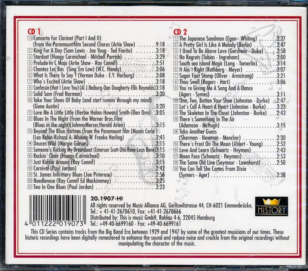 Artie Shaw - Who's Excited (40 tracks) (2xCD) Music CD