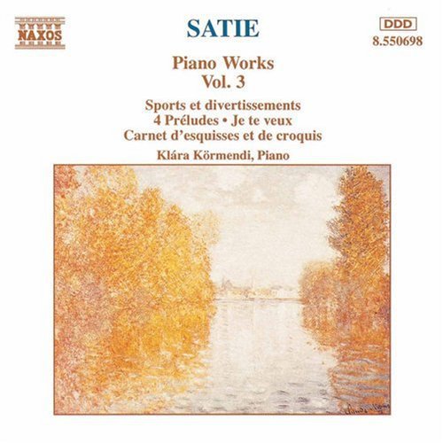 Satie / Koermendi - Piano Works 3 - Music CD