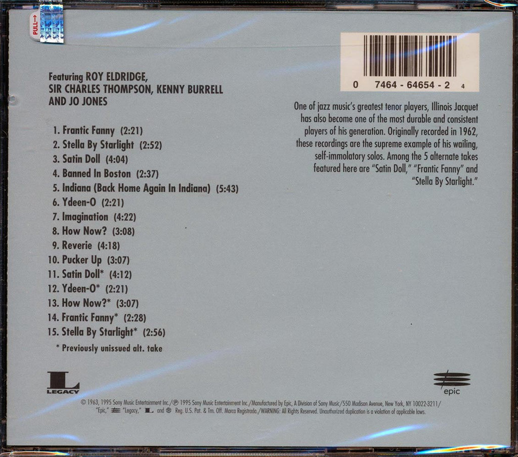Illinois Jacquet - Illinois Jacquet (incl. large booklet) Music CD