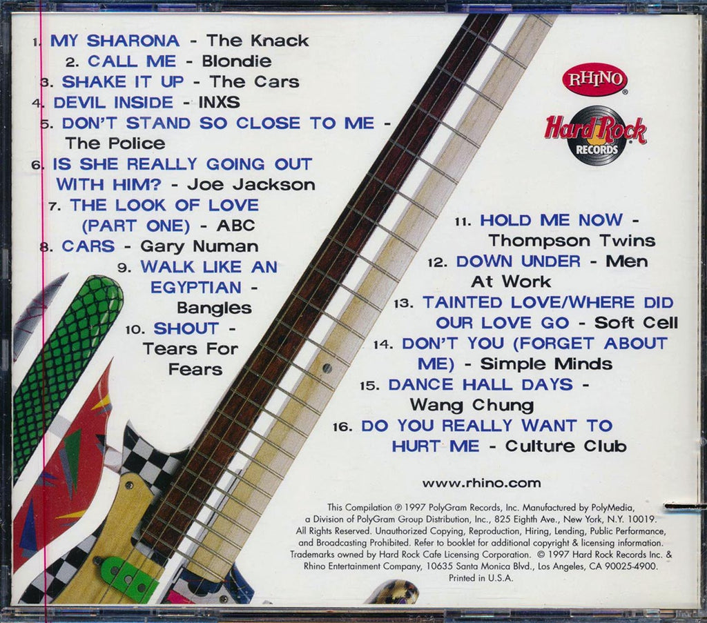 INXS, Blondie, The Knack, The Cars, The Bangles, Simple Minds, Wang Chung, Etc. - Hard Rock Cafe Presents New Wave (marked/ltd stock) Music CD