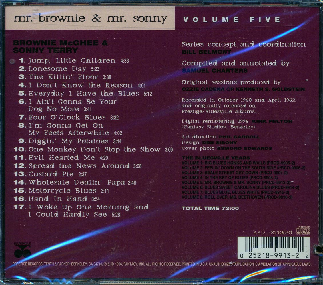 Brownie McGhee, Sonny Terry - The Bluesville Years Volume 5 (marked/ltd stock) Music CD