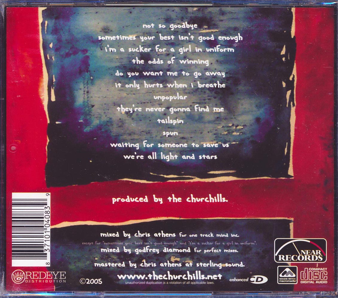The Churchills - The Odds Of Winning Music CD