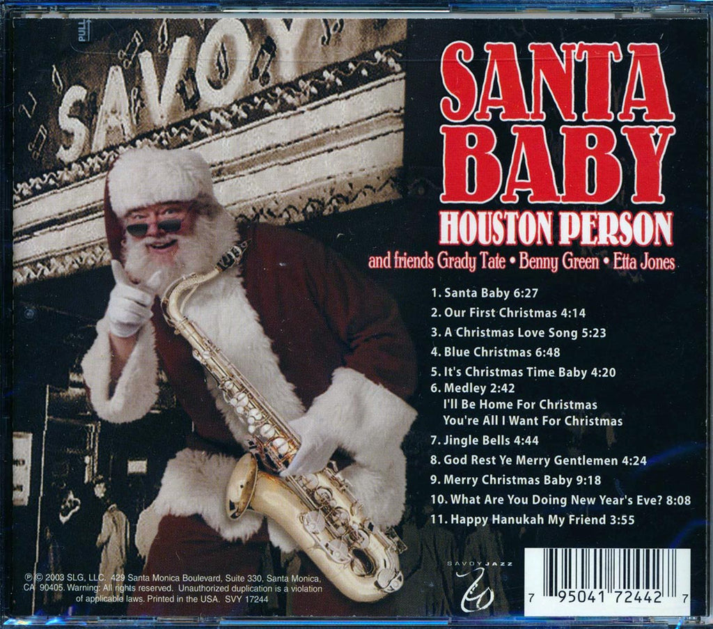 Houston Person, Etta Jones, Benny Green, Grady Tate - Santa Baby Music CD