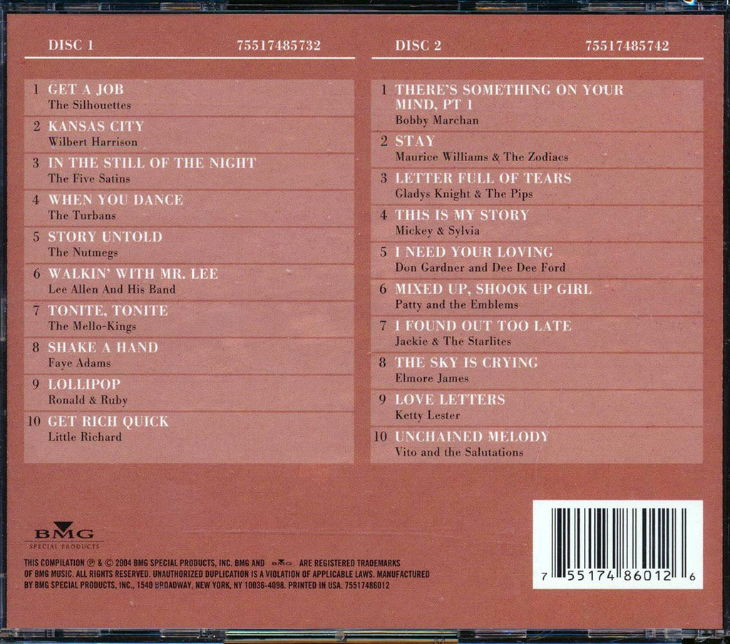 Maurice Williams & The Zodiacs, The Five Satins, The Silhouettes, Etc. - The Doo Wop Years (20 tracks) (2xCD) (incl. large booklet) Music CD