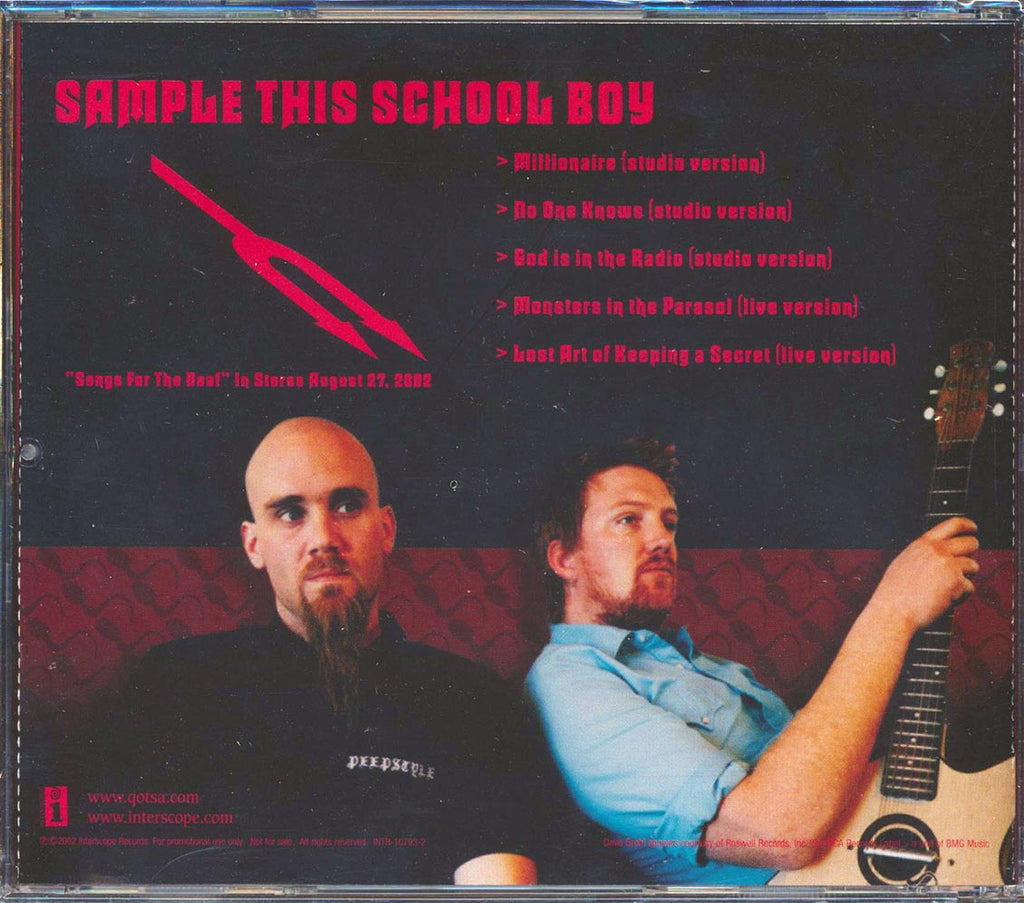 Queens Of The Stone Age - Sample This School Boy Music CD
