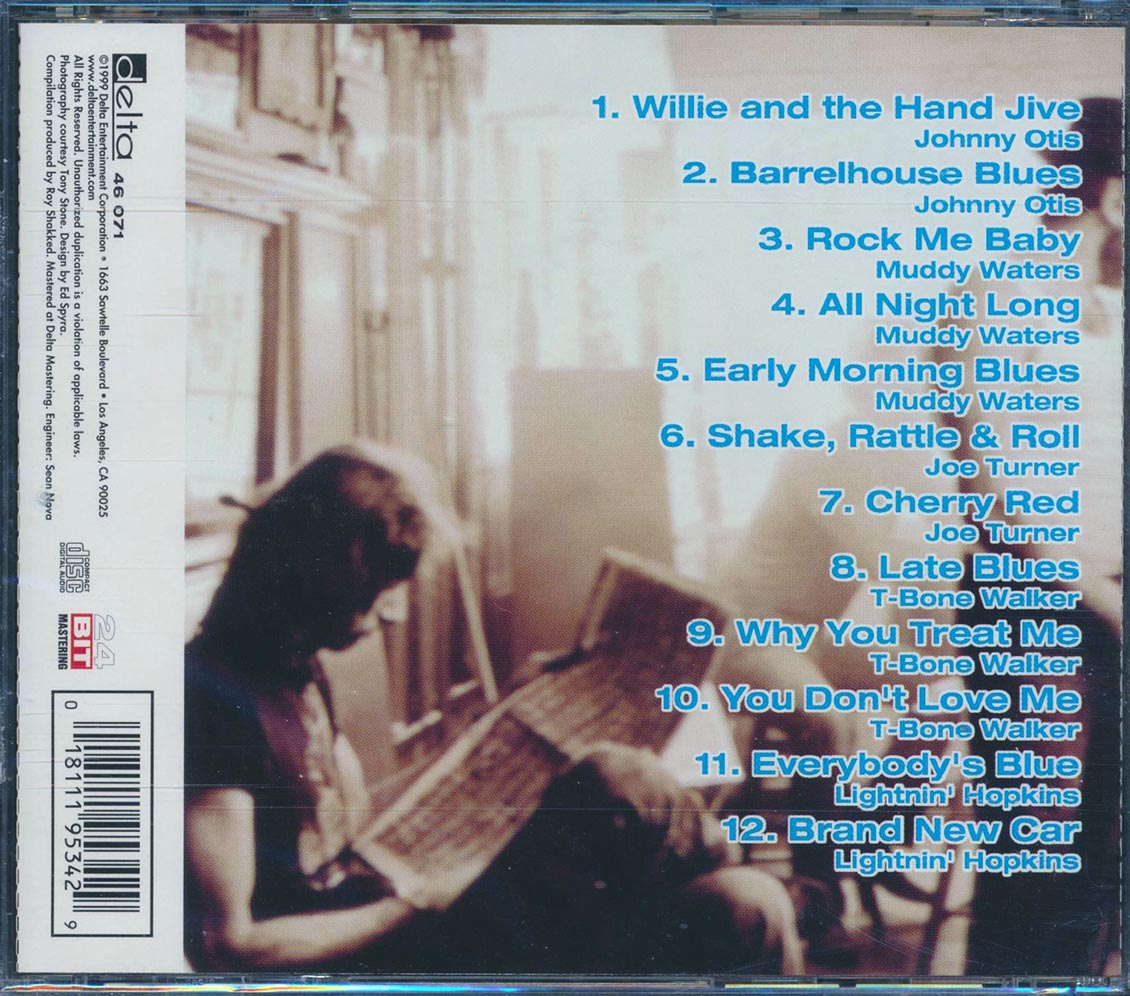 Johnny Otis, Muddy Waters, Lightnin' Hopkins, T-Bone Walker, Joe Turner, Etc. - Barrelhouse Blues Music CD