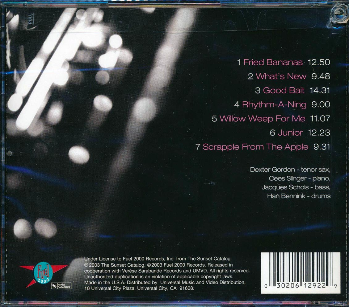 Dexter Gordon - Our Man In Amsterdam (marked/ltd stock) Music CD