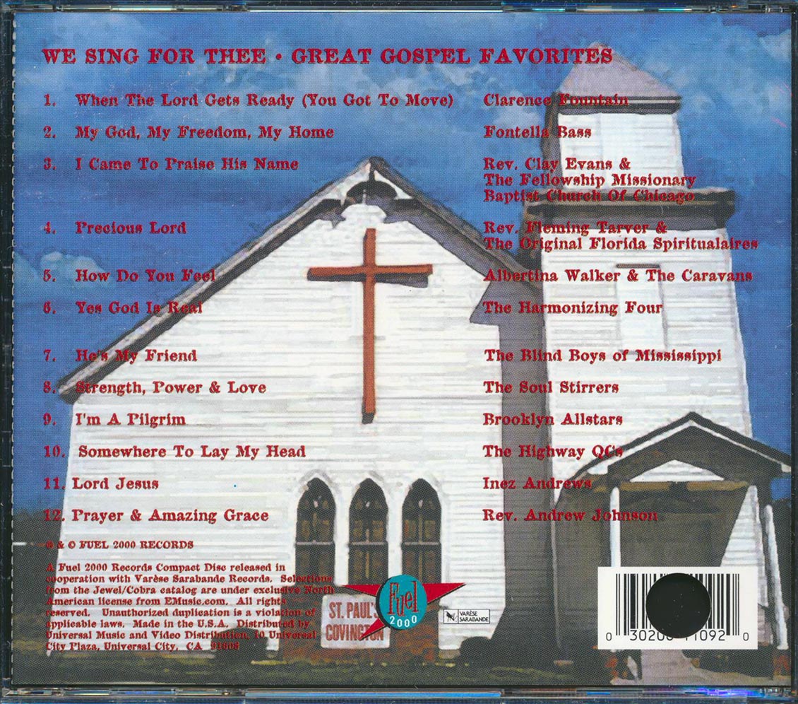 Clarence Fountain, Fontella Bass, Albertina Walker, Etc. - We Sing For Thee: Great Gospel Favorites Music CD