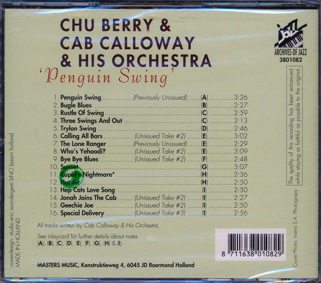 Chu Berry, Cab Calloway - Penguin Swing (incl. large booklet) Music CD