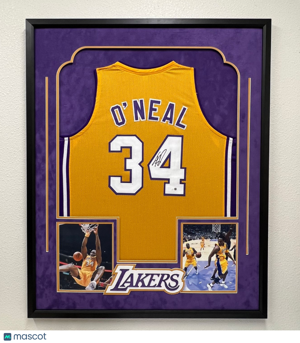 Shaquille O'Neal Signed Jersey PSA Los Angeles Lakers Autographed