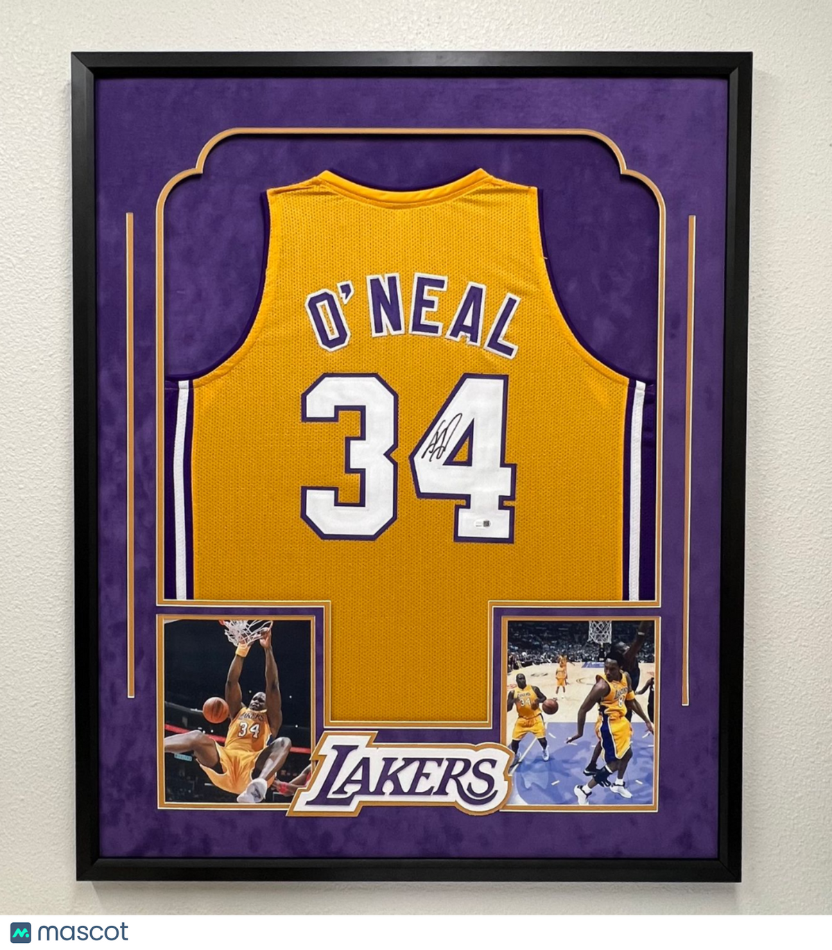 Shaquille O'Neal Signed Jersey PSA Los Angeles Lakers Autographed