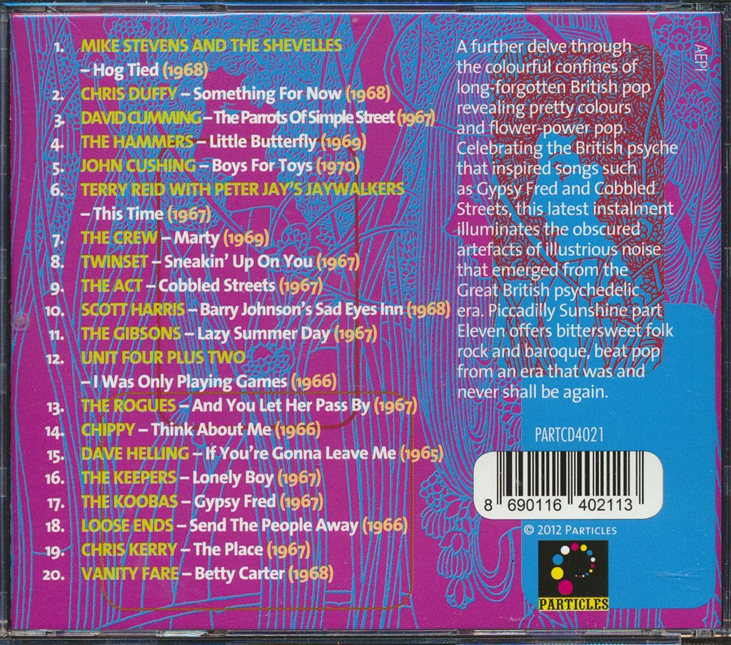 Chippy, The Act, Loose Ends, Vanity Fare, The Crew, Twinset, Etc. - Piccadilly Sunshine Part 11: British Pop Psych And Other Flavours 1966-1970 Music CD