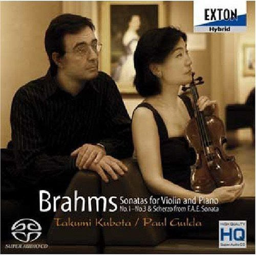Brahms: Violin Sta - Violin: Takumi Kubota - Music CD