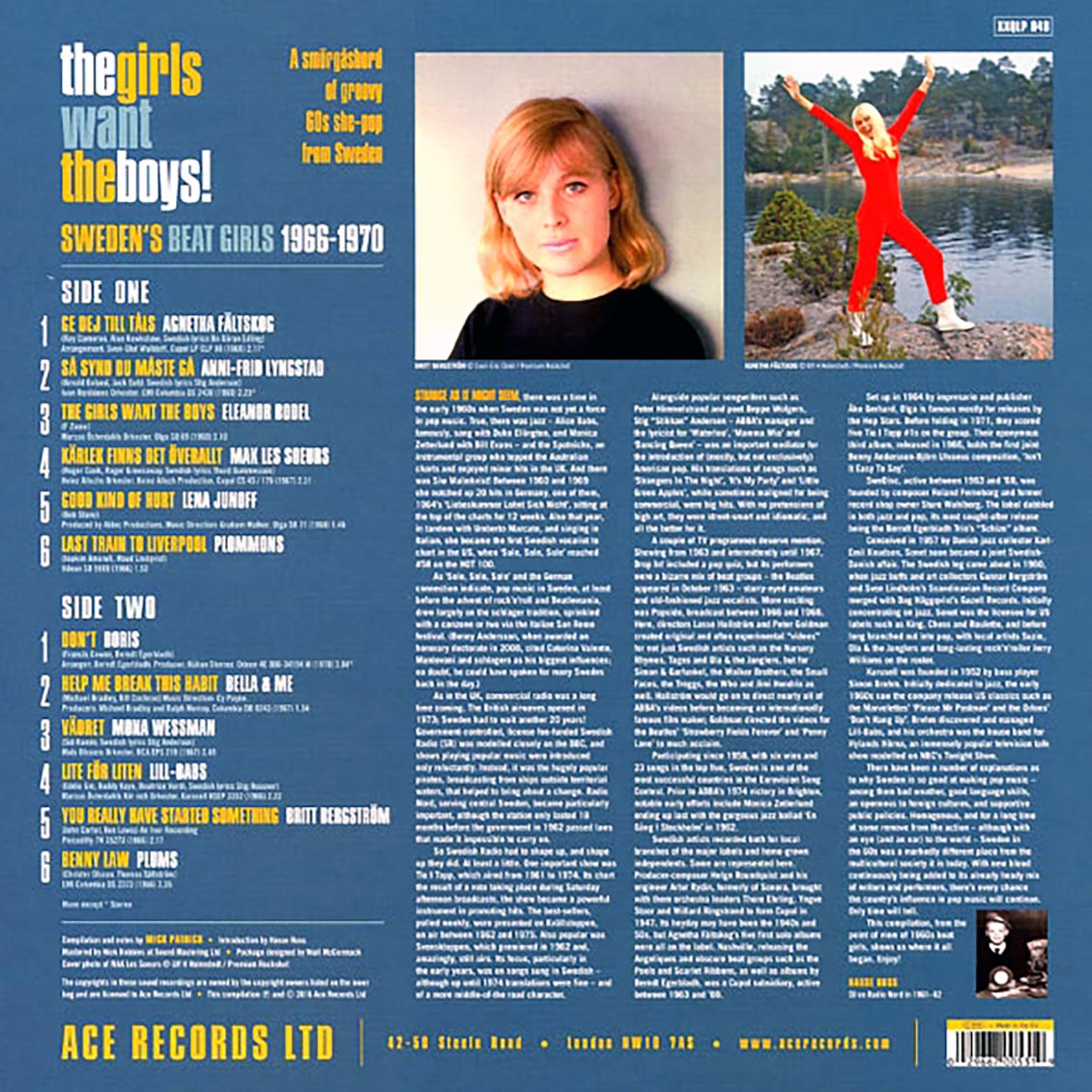 Various - The Girls Want The Boys! Sweden's Beat Girls: 1966-1970 (180g) Vinyl Record